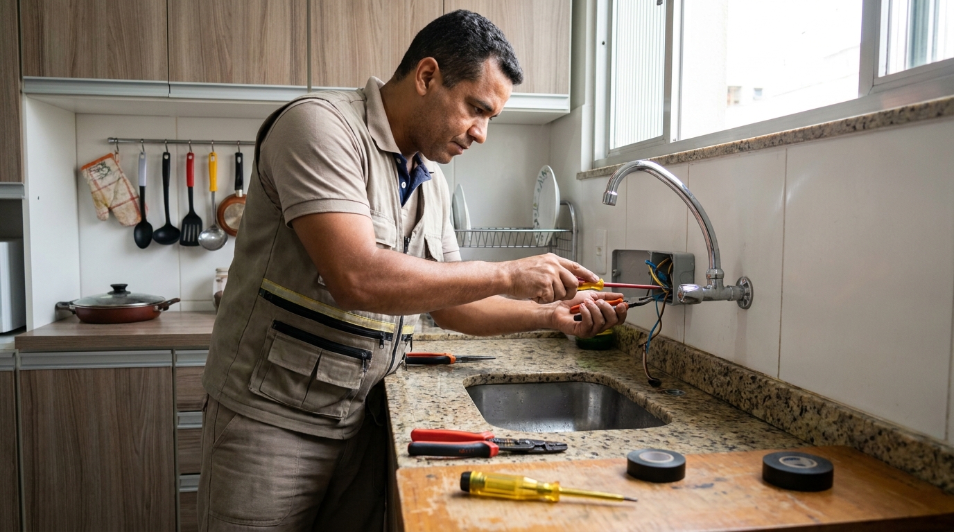 Instalação em Cozinha ou Área Gourmet em São Luís‑MA